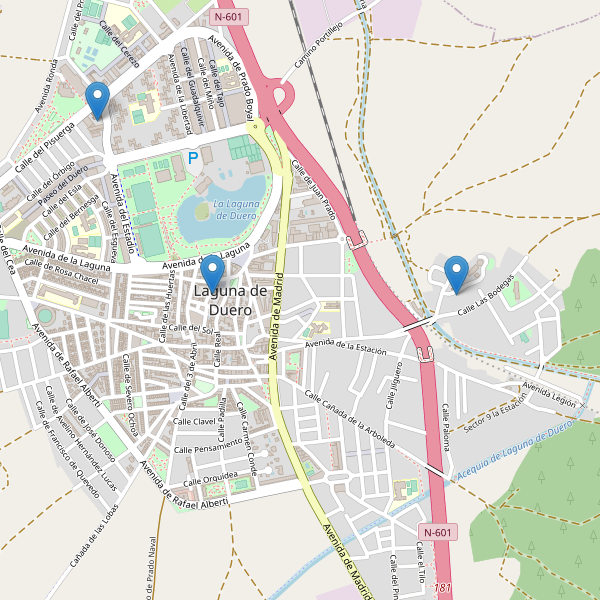 Mapa de iglesias en Laguna de Duero Thumbnail