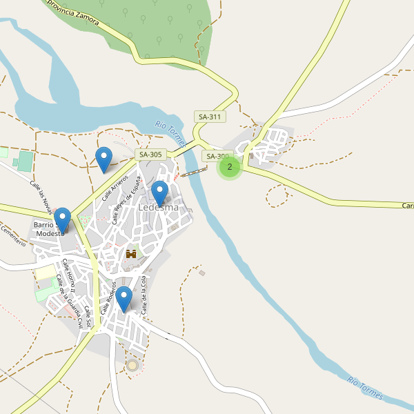 Mapa de iglesias en Ledesma Thumbnail