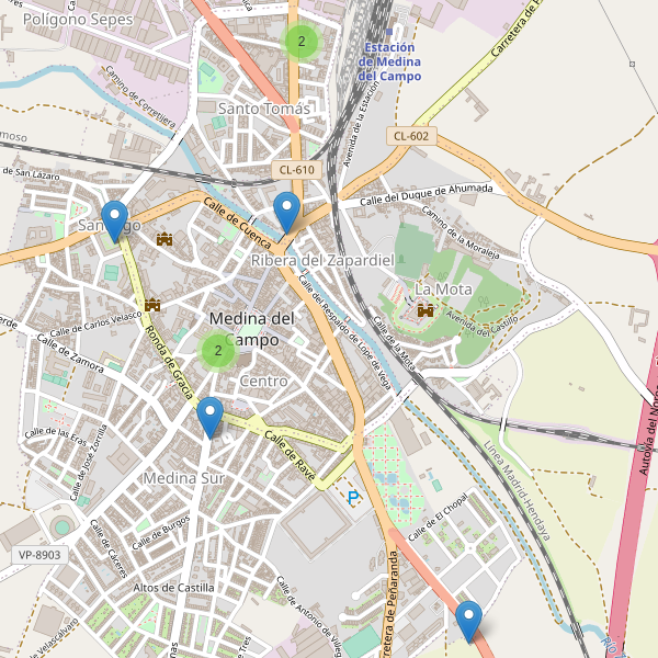 Mapa de iglesias en Medina del Campo Thumbnail