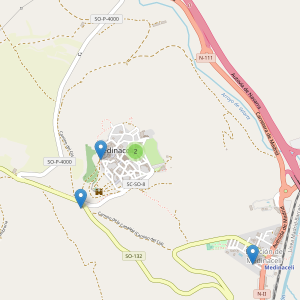 Mapa de iglesias en Medinaceli Thumbnail