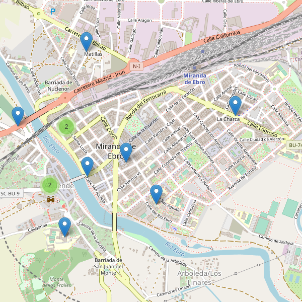 Mapa de iglesias en Miranda de Ebro Thumbnail