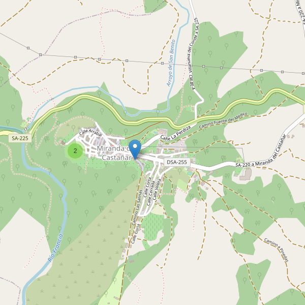 Mapa de iglesias en Miranda del Castañar Thumbnail