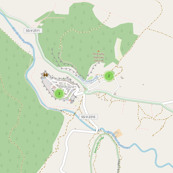 Mapa de iglesias en Pedraza Thumbnail