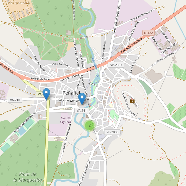 Mapa de iglesias en Peñafiel Thumbnail