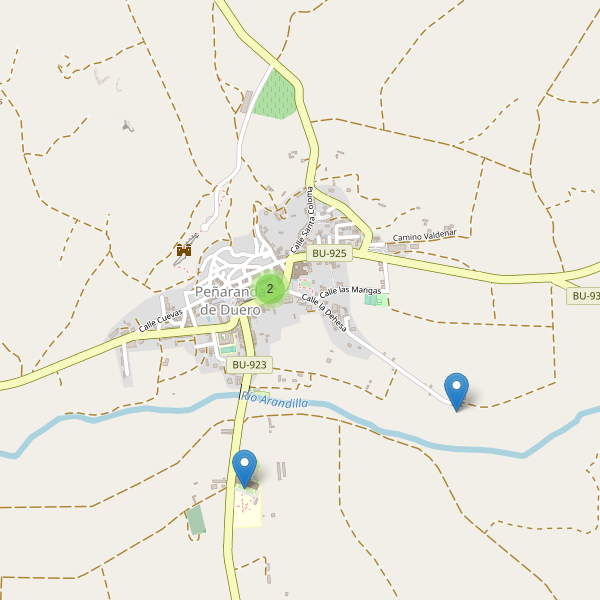 Mapa de iglesias en Peñaranda de Duero Thumbnail