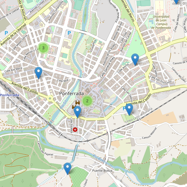 Mapa de iglesias en Ponferrada Thumbnail