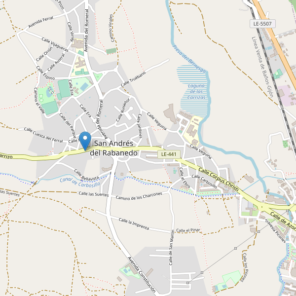 Mapa de iglesias en San Andrés del Rabanedo Thumbnail