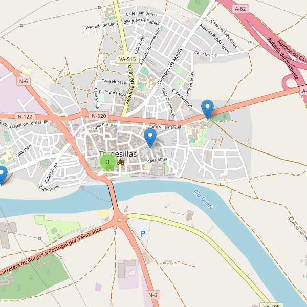 Mapa de iglesias en Tordesillas Thumbnail