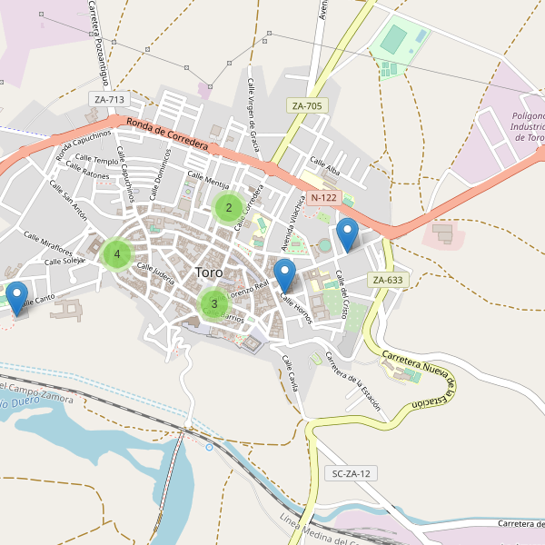 Mapa de iglesias en Toro Thumbnail