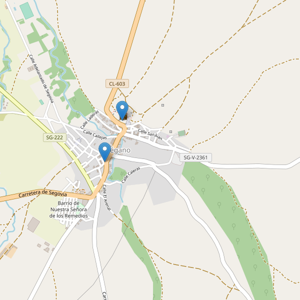 Mapa de iglesias en Turégano Thumbnail