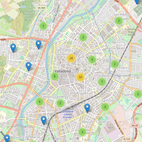 Mapa de iglesias en Valladolid Thumbnail