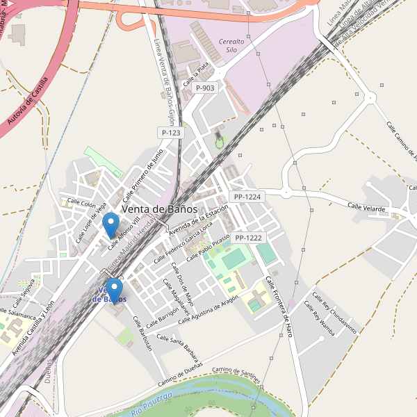 Mapa de iglesias en Venta de Baños Thumbnail