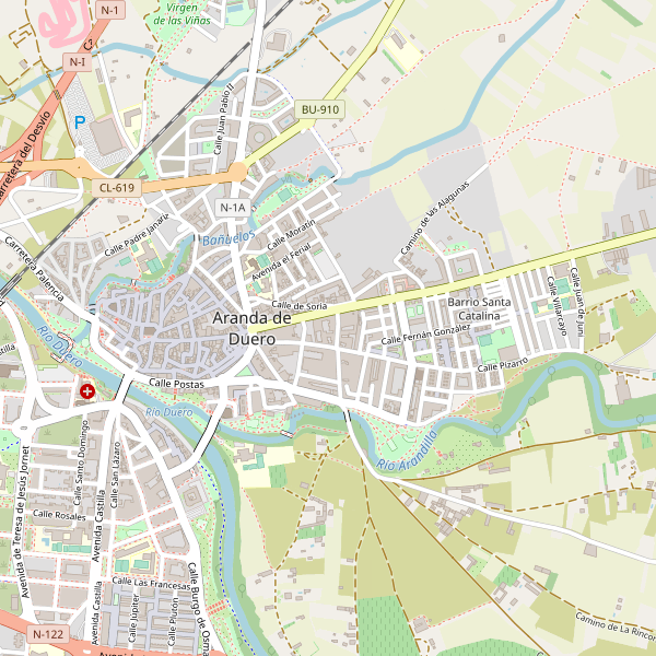 Mapa de mercados en Aranda de Duero Thumbnail