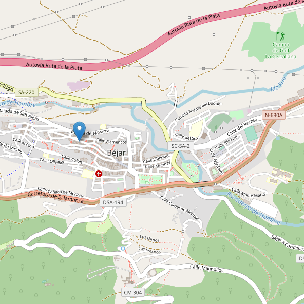 Mapa de mercados en Béjar Thumbnail