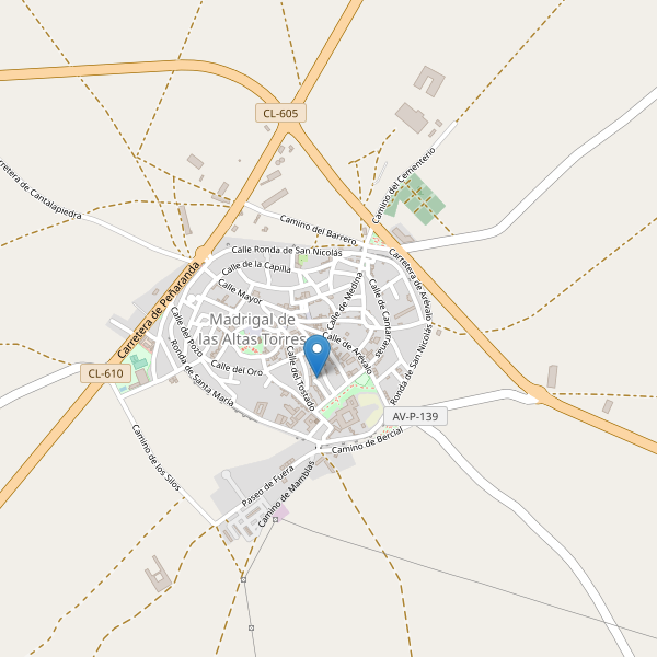 Mapa de mercados en Madrigal de las Altas Torres Thumbnail