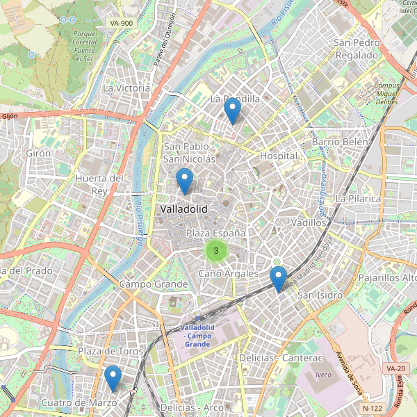 Mapa de mercados en Valladolid Thumbnail