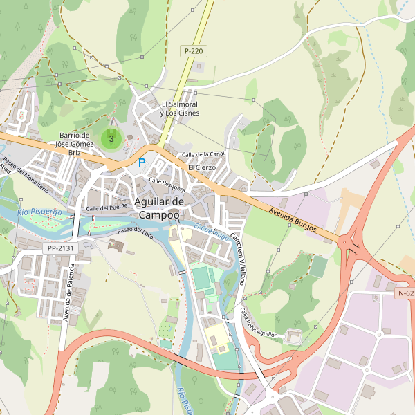 Mapa de monumentos en Aguilar de Campoo Thumbnail