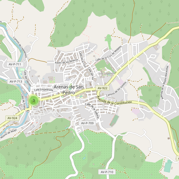 Mapa de monumentos en Arenas de San Pedro Thumbnail