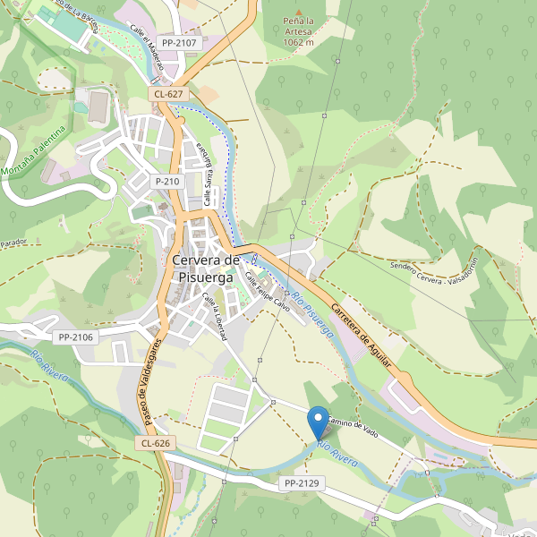 Mapa de monumentos en Cervera de Pisuerga Thumbnail