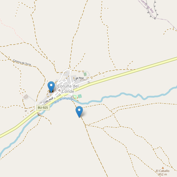 Mapa de monumentos en Coruña del Conde Thumbnail