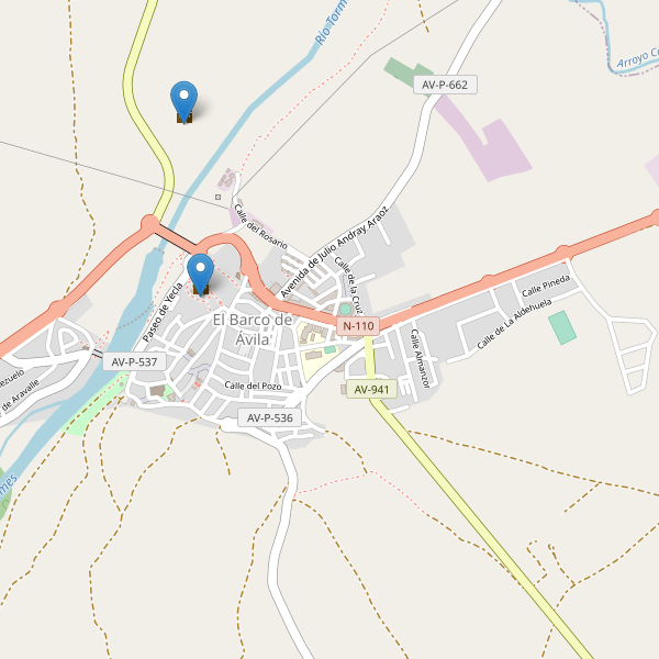 Mapa de monumentos en El Barco de Ávila Thumbnail