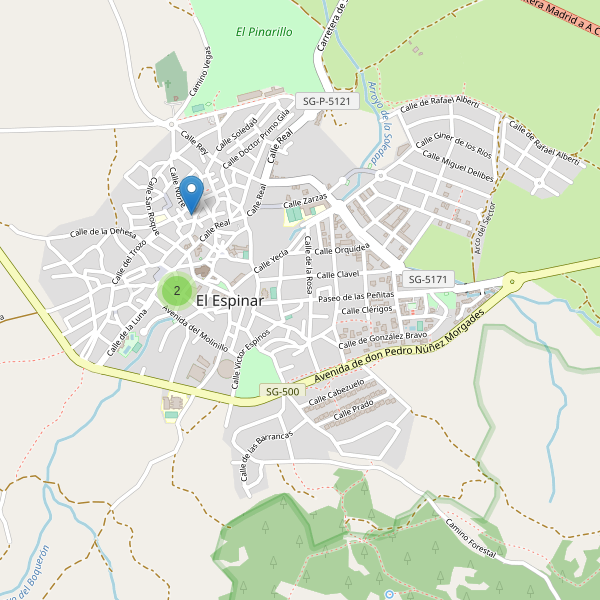 Mapa de monumentos en El Espinar Thumbnail