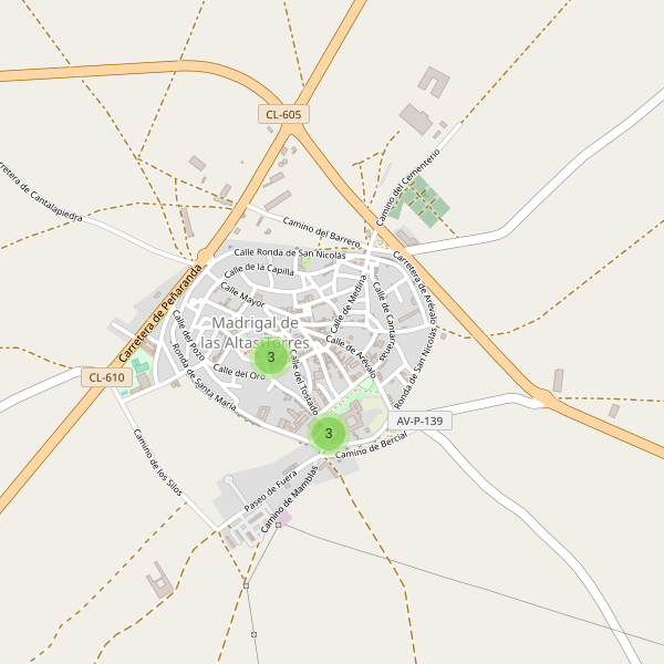 Mapa de monumentos en Madrigal de las Altas Torres Thumbnail