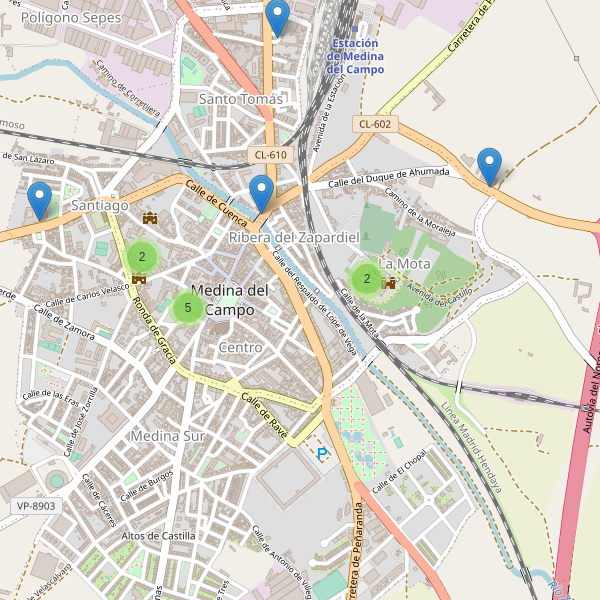 Mapa de monumentos en Medina del Campo Thumbnail