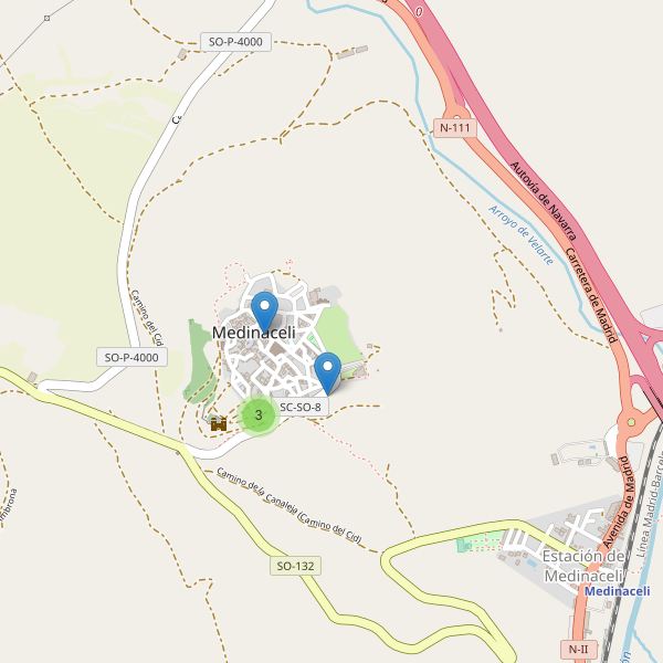 Mapa de monumentos en Medinaceli Thumbnail