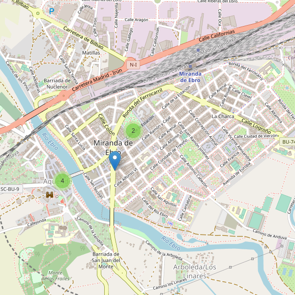 Mapa de monumentos en Miranda de Ebro Thumbnail