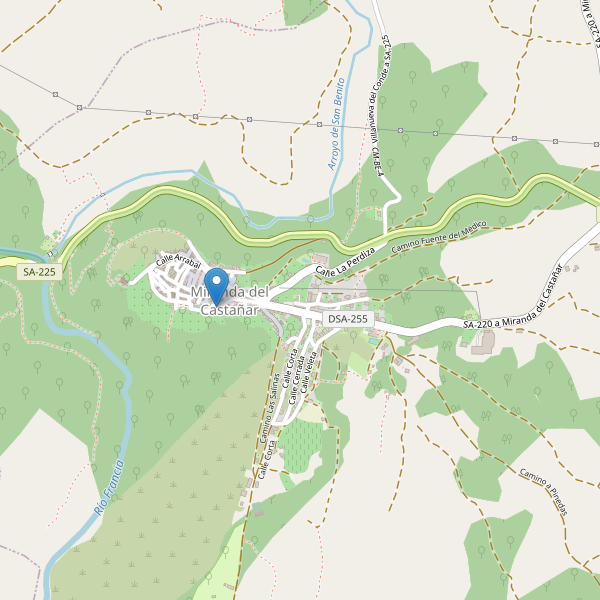 Mapa de monumentos en Miranda del Castañar Thumbnail