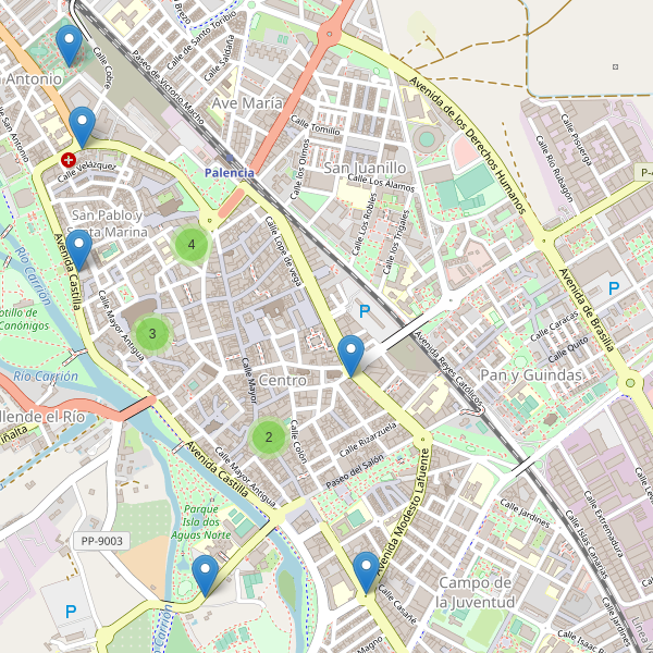Mapa de monumentos en Palencia Thumbnail