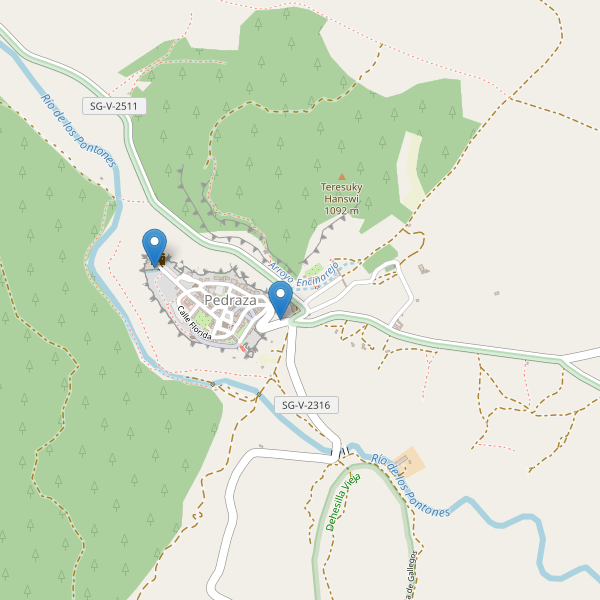 Mapa de monumentos en Pedraza Thumbnail