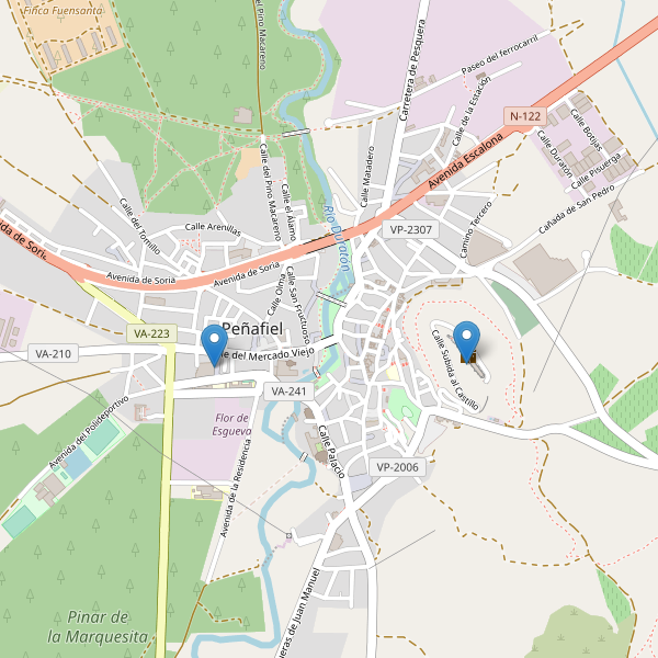 Mapa de monumentos en Peñafiel Thumbnail