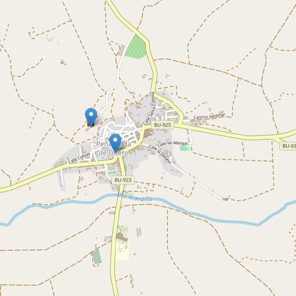 Mapa de monumentos en Peñaranda de Duero Thumbnail