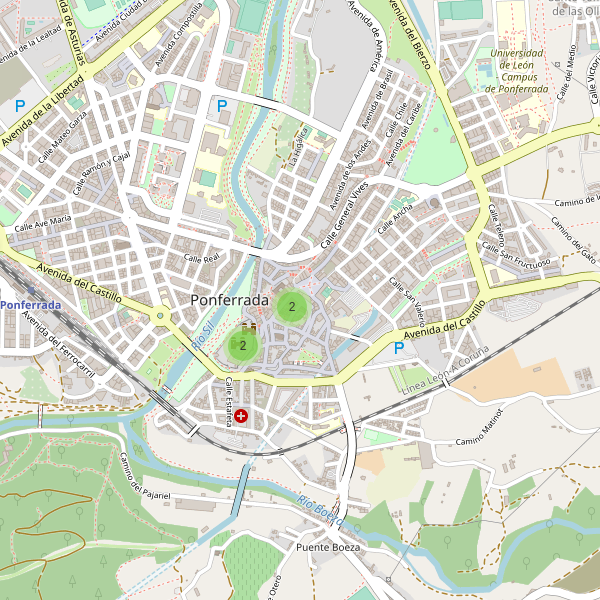 Mapa de monumentos en Ponferrada Thumbnail