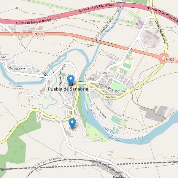 Mapa de monumentos en Puebla de Sanabria Thumbnail