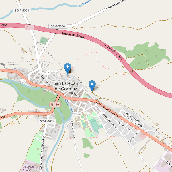 Mapa de monumentos en San Esteban de Gormaz Thumbnail