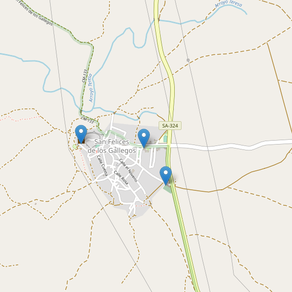 Mapa de monumentos en San Felices de los Gallegos Thumbnail