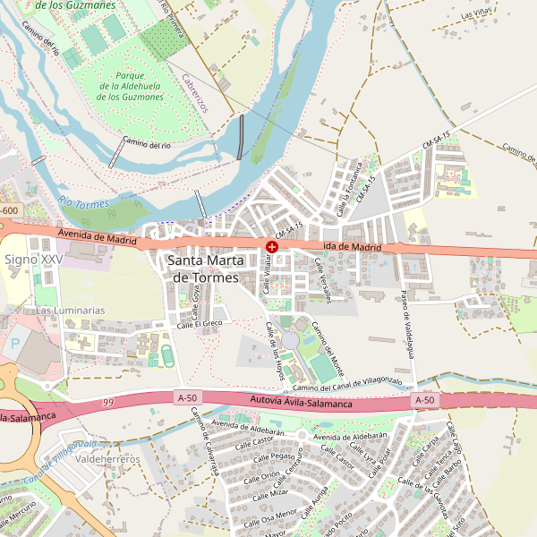 Mapa de monumentos en Santa Marta de Tormes Thumbnail