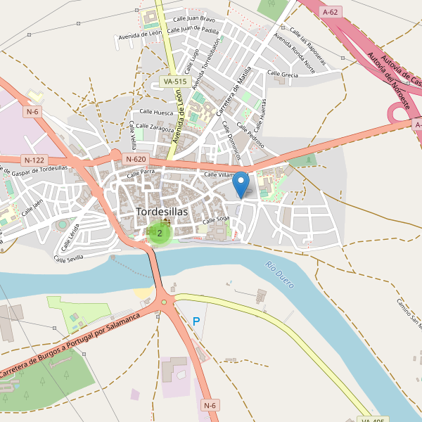 Mapa de monumentos en Tordesillas Thumbnail