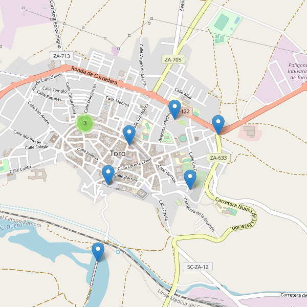 Mapa de monumentos en Toro Thumbnail