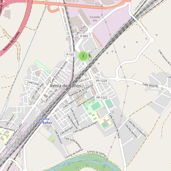 Mapa de monumentos en Venta de Baños Thumbnail