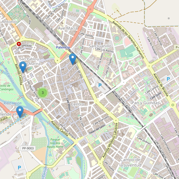 Thumbnail Mapa de museos en Palencia