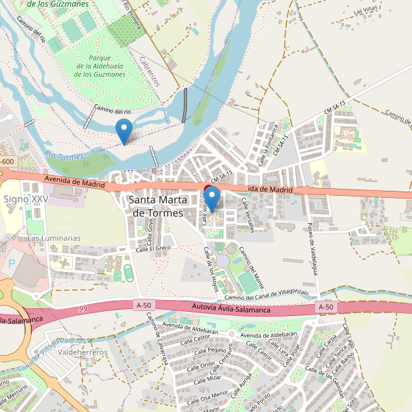 Thumbnail Mapa de museos en Santa Marta de Tormes