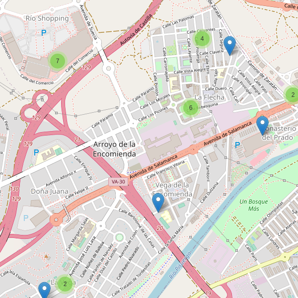 Thumbnail Mapa de restaurantes en Arroyo de la Encomienda