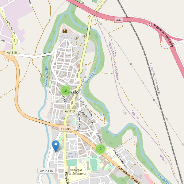 Thumbnail Mapa de restaurantes en Arévalo