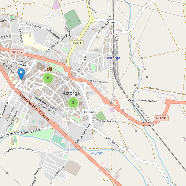 Thumbnail Mapa de restaurantes en Astorga