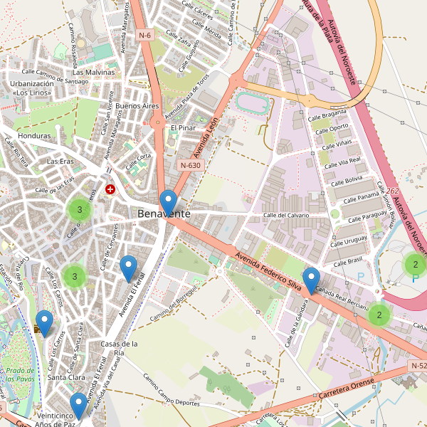 Thumbnail Mapa de restaurantes en Benavente