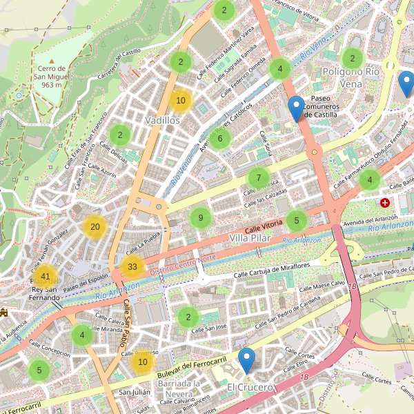 Thumbnail Mapa de restaurantes en Burgos
